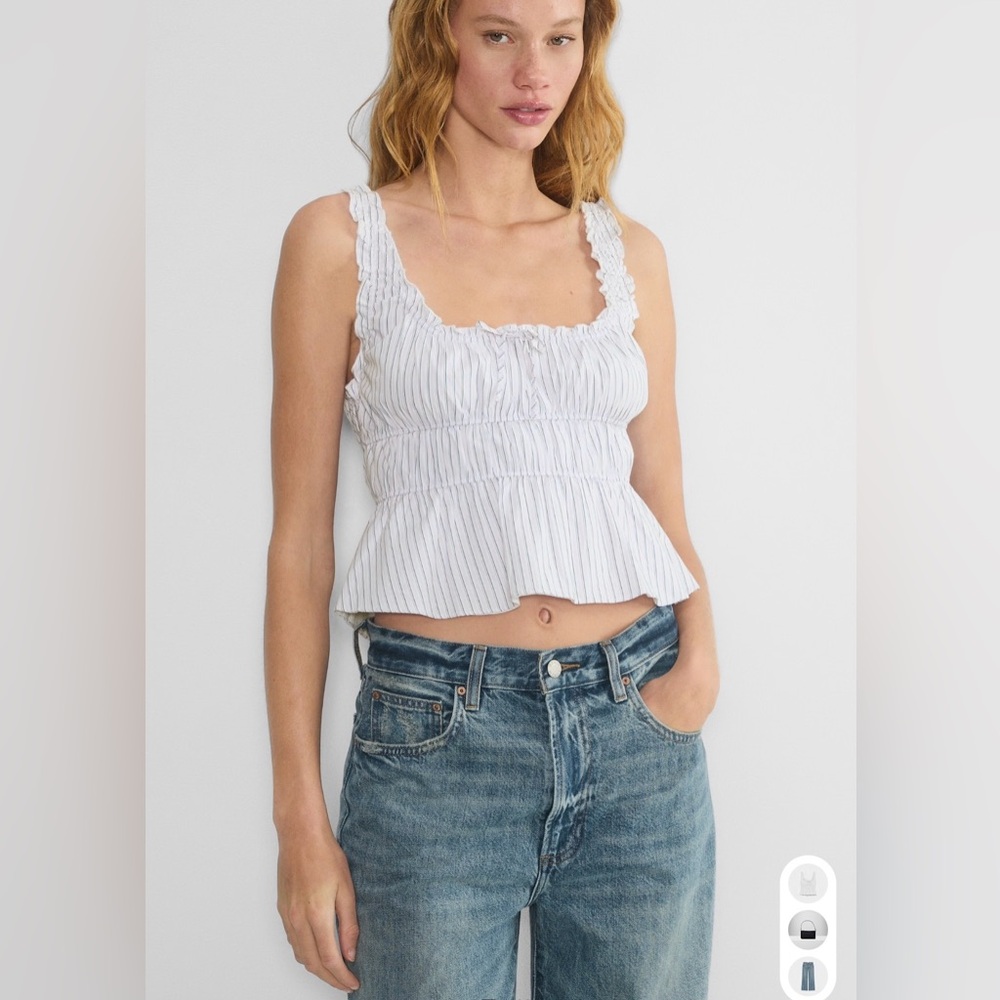 Aritzia Helena Poplin Top